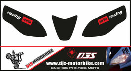 1 jeu de caches phares DJS pour Aprilia rsv4 2009-2013 microperforés qui laissent passer la lumière - référence : rsv4-2009-2013-003