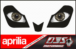 1 jeu de caches phares DJS pour APRILIA TUONO V4-2011-2014 microperforés qui laissent passer la lumière - référence : yeux modèle 18-