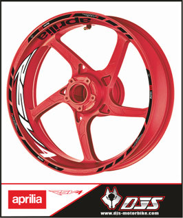 LISERÉS  PREMIUM de jantes APRILIA RSV4 -fond noir-