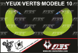 1 jeu de caches phares DJS pour KAWASAKI zx6r-2005-2006 microperforés qui laissent passer la lumière - référence : yeux modèle 10-