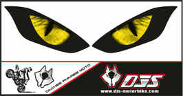 1 jeu de caches phares DJS pour DUCATI STREETFIGHTER 2019-2024 microperforés qui laissent passer la lumière - référence : DUCATI STREETFIGHTER 2019-2024-yeux 003-