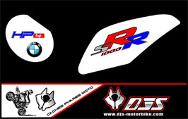 1 jeu de caches phares DJS pour BMW S1000RR microperforés qui laissent passer la lumière - référence : S1000RR-2009-2014-004-