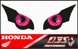 1 jeu de caches phares DJS pour  HONDA CBR 1000 RR -2008-2011 microperforés qui laissent passer la lumière - référence : yeux modèle 7-