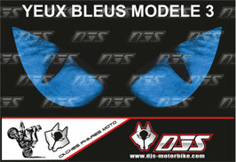 1 jeu de caches phares DJS pour YAMAHA YZF R 300 2015-2018 microperforés qui laissent passer la lumière - référence : YAMAHA YZF R 300 2015-2018-yeux modèle 3-