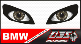 1 jeu de caches phares DJS pour BMW S1000XR 2020-2024 microperforés qui laissent passer la lumière - référence : yeux modèle 18-