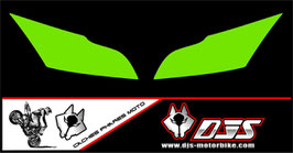 1 jeu de caches phares DJS pour Kawasaki ZX10R 2011-2015 microperforés qui laissent passer la lumière - référence : zx10r-2011-2015-fond de couleur