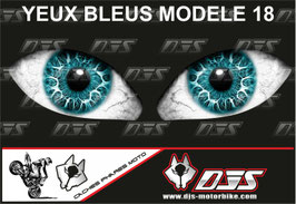 1 cache phare DJS pour SUZUKI GSX-R 1000 2009-2015 microperforé qui laisse passer la lumière - référence : yeux modèle 18-