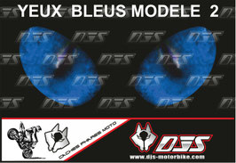 1 jeu de caches phares DJS pour YAMAHA YZF R 300 2015-2018 microperforés qui laissent passer la lumière - référence : YAMAHA YZF R 300 2015-2018-yeux modèle 2-