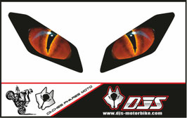 kit 2 caches phares microperforés DJS pour Yamaha MT-09 / MT09 (2017-2020)  - réf yeux 016 -