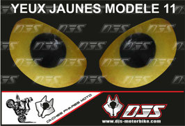 1 jeu de caches phares DJS pour YAMAHA FZR 600 R 1995-1997 microperforés qui laissent passer la lumière - référence : yeux modèle 11-