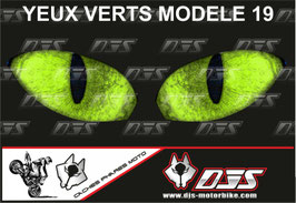 1 jeu de caches phares DJS pour KAWASAKI ZX-6R-2013-2017 microperforés qui laissent passer la lumière - référence : yeux modèle 19-