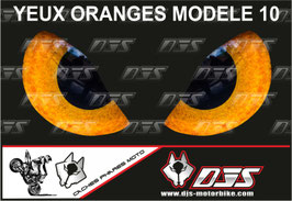 1 cache phare DJS pour YAMAHA YZF 1000 THUNDERACE 1996-2002 microperforé qui laisse passer la lumière - référence : yeux modèle 10-