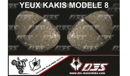 1 cache phare DJS pour SUZUKI GSX-F 1998-2007 microperforé qui laisse passer la lumière - référence : yeux modèle 8-