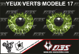 1 jeu de caches phares DJS pour KAWASAKI Z650 NINJA 2020-2024 microperforés qui laissent passer la lumière - référence : yeux modèle 17-