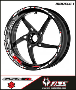 ADHESIFS  de jantes SUZUKI GSXR PREMIUM - JANTES 17 -