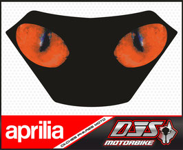 1 cache phare DJS pour  APRILIA RSV et TUONO avant 2003 microperforé qui laisse passer la lumière - référence :yeux modèle 2-