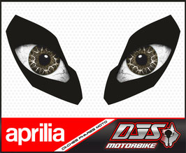 1 jeu de caches phares DJS pour APRILIA TUONO-2005-2010 microperforés qui laissent passer la lumière - référence : yeux modèle 18-