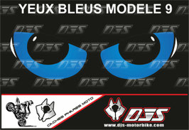 1 cache phare DJS pour SUZUKI GSX-R 1000 2009-2015 microperforé qui laisse passer la lumière - référence : yeux modèle 9-