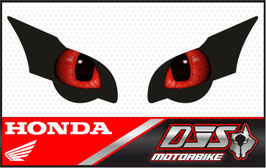 1 jeu de caches phares DJS pour HONDA CBR 1000 RR -2008-2011 microperforés qui laissent passer la lumière - référence : yeux modèle 15-
