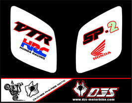 1 jeu de caches phares DJS pour Honda vtr sp1-sp2  microperforés qui laissent passer la lumière - référence : VTR SP1-SP2-014-