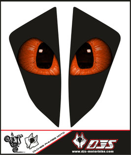 1 jeu de caches phares DJS pour 800 microperforés qui laissent passer la lumière - référence : yeux modèle 15-