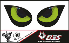 1 jeu de caches phares DJS pour KAWASAKI ZX-6R-2007-2008 microperforés qui laissent passer la lumière - référence : yeux modèle 10-