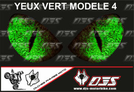 1 jeu de caches phares DJS pour  KAWASAKI ZX-6R 2000-2002 microperforés qui laissent passer la lumière - référence : yeux modèle 4-