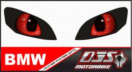 1 jeu de caches phares DJS pour BMW S1000XR 2020-2024 microperforés qui laissent passer la lumière - référence : yeux modèle 15-
