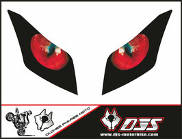 1 jeu de caches phares DJS pour yamaha T-MAX 2012-2016 microperforés qui laissent passer la lumière - référence : T-MAX-2012-2016-yeux modèle 3-