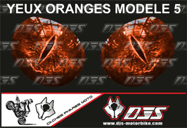 1 jeu de caches phares DJS pour  KTM SUPERDUKE R ET RR 1290 2020-2023 microperforés qui laissent passer la lumière - référence : yeux modèle 5-