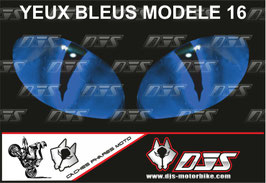 1 cache phare DJS pour SUZUKI GSX-R 1000 2009-2015 microperforé qui laisse passer la lumière - référence : yeux modèle 16-