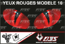 1 cache phare DJS pour YAMAHA YZF 1000 THUNDERACE 1996-2002 microperforé qui laisse passer la lumière - référence : yeux modèle 16-