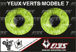 1 jeu de caches phares DJS pour  KAWASAKI ZX-6R-2013-2017 microperforés qui laissent passer la lumière - référence : yeux modèle 7-