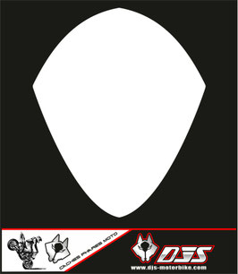 1 cache phare DJS pour SUZUKI GSX-R 1000 2007-2008 microperforé qui laisse passer la lumière - référence : GSXR 1000-2007-2008-blanc uni-