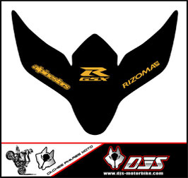 1 cache phare DJS pour Suzuki GSXR 600-750 2008-2010 microperforé qui laisse passer la lumière - référence : gsxr-600-750-2008-2010-001