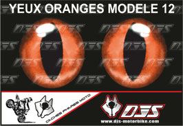 1 jeu de caches phares DJS pour  KTM DUKE 890 2020-2023 microperforés qui laissent passer la lumière - référence : yeux modèle 12-