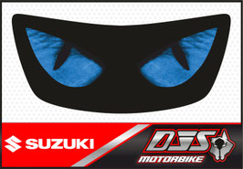 1 cache phare DJS pour  SUZUKI GSX-R SRAD 1996-1999 microperforé qui laisse passer la lumière - référence : yeux modèle 3-