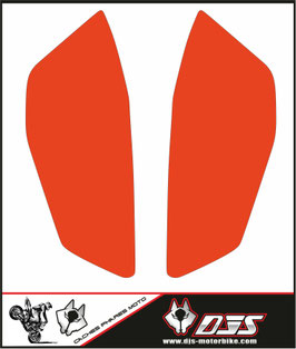 kit 2 caches phares microperforés DJS pour KTM duke 125 ( 2017-2022) - réf orange