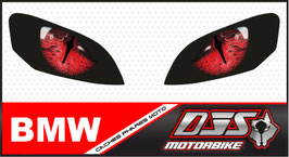 1 jeu de caches phares DJS pour BMW S1000XR 2020-2024 microperforés qui laissent passer la lumière - référence : yeux modèle 20-