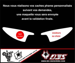 1 jeu de  caches phares DJS pour Yamaha r6 de 2003-2005  microperforés qui laissent passer la lumière - référence : r6-2003-2005-personnalisé-