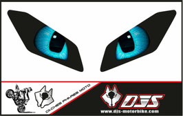 kit 2 caches phares microperforés DJS pour Yamaha MT-09 / MT09 (2017-2020)  - réf yeux 015 -