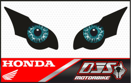 1 jeu de caches phares DJS pour HONDA CBR 1000 RR -2008-2011  microperforés qui laissent passer la lumière - référence : yeux modèle 17-