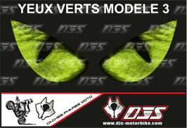 1 jeu de caches phares DJS pour KAWASAKI ZX-6R-2013-2017 microperforés qui laissent passer la lumière - référence : yeux modèle 3-