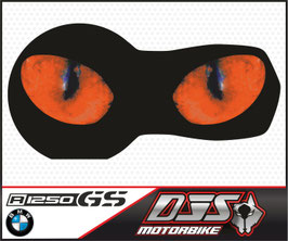 1 cache phare DJS pour  BMW R 1250 GS -2019-2023 microperforé qui laisse passer la lumière - référence :yeux modèle 2-