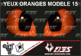 1 jeu de caches phares DJS pour SUZUKI GSX-S 1000 GT 2022-2024 microperforés qui laissent passer la lumière - référence : yeux modèle 15-