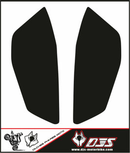 kit 2 caches phares microperforés DJS pour KTM duke 125 ( 2017-2022) - réf noir