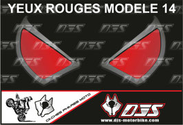 1 jeu de caches phares DJS pour  Honda CBR 600 RR 2008-2012 microperforés qui laissent passer la lumière - référence : yeux modèle 14-