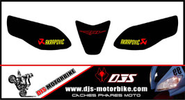 1 jeu de caches phares DJS pour Aprilia rsv4 2009-2013 microperforés qui laissent passer la lumière - référence : rsv4-2009-2013-009