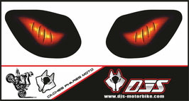 1 jeu de caches phares DJS pour SUZUKI SVS 1999-2002 microperforés qui laissent passer la lumière - référence : yeux modèle 6-