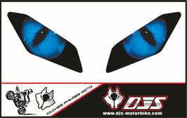 kit 2 caches phares microperforés DJS pour Yamaha MT-09 / MT09 (2017-2020)  - réf yeux 001 -